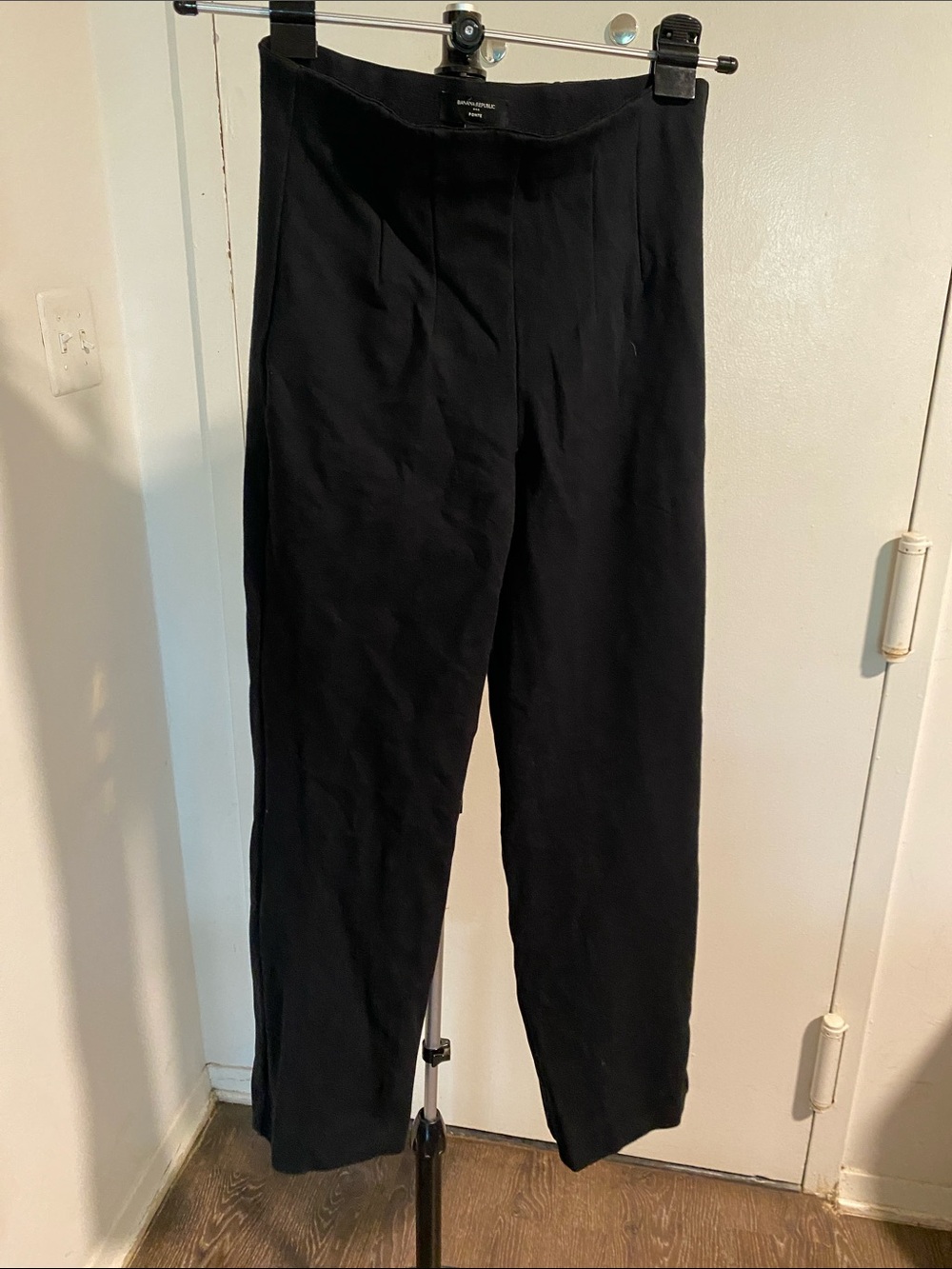 Banana Republic Black Straight-Leg Trousers